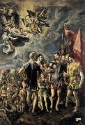 GRECO, El The Martyrdom of St Maurice oil painting reproduction